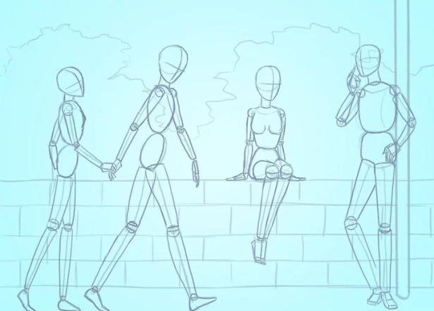 Tutorials zum Zeichnen einer Person für Anfänger. Anatomie