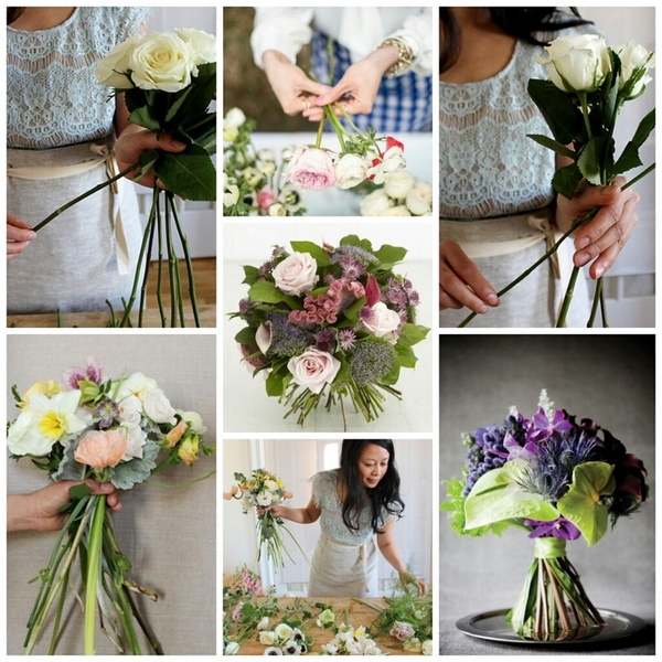 DIY-Brautstrauß aus frischen Blumen. So geht's, Foto