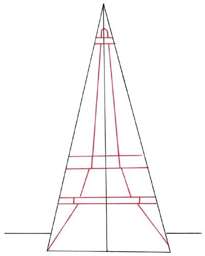 Eiffelturm-Bleistiftzeichnung für Kinder