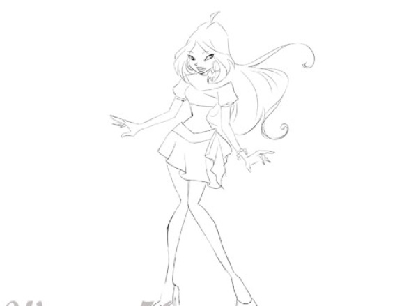 Flora von Winx. Fotos, Bilder zum Kopieren