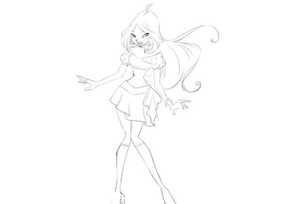Flora von Winx. Fotos, Bilder zum Kopieren
