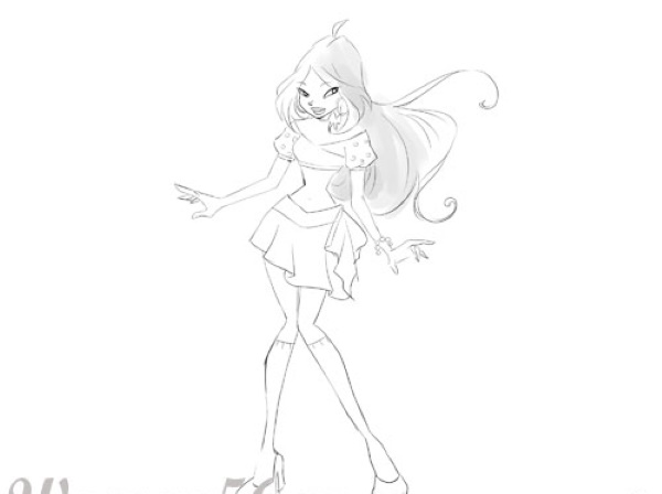 Flora von Winx. Fotos, Bilder zum Kopieren