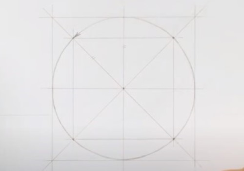 Geometrische Formen mit Schatten. Bleistiftzeichnung Schritt für Schritt