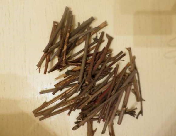 DIY-Hütte auf Hühnerbeinen aus Naturmaterialien