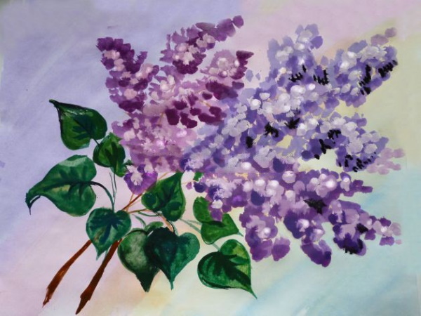 Wie man Blumen mit Gouache Schritt für Schritt für Anfänger und Kinder zeichnet