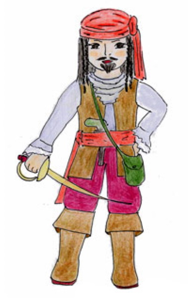 Kapitän Jack Sparrow. Bilder, Fotos zum Kopieren