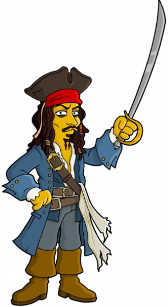 Kapitän Jack Sparrow. Bilder, Fotos zum Kopieren