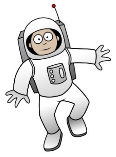 Astronautenzeichnung für Kinder mit Bleistift Schritt für Schritt