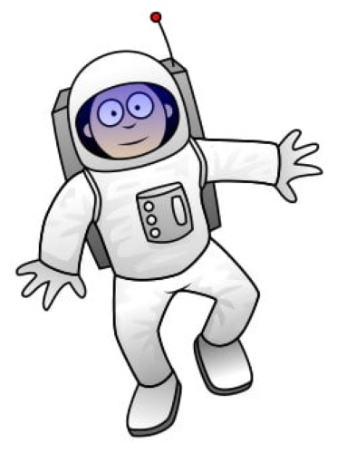 Astronautenzeichnung für Kinder mit Bleistift Schritt für Schritt