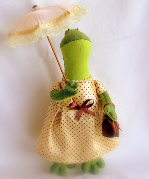 DIY-Filzfrosch. Muster, Vorlage, Diagramm