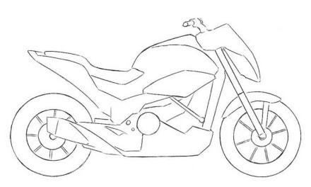 Motorrad zeichnen für Kinder mit Bleistift Schritt für Schritt