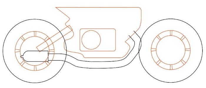 Motorrad zeichnen für Kinder mit Bleistift Schritt für Schritt