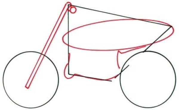 Motorrad zeichnen für Kinder mit Bleistift Schritt für Schritt