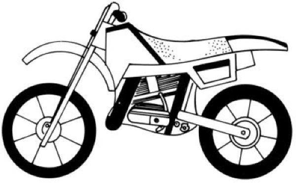 Motorrad zeichnen für Kinder mit Bleistift Schritt für Schritt