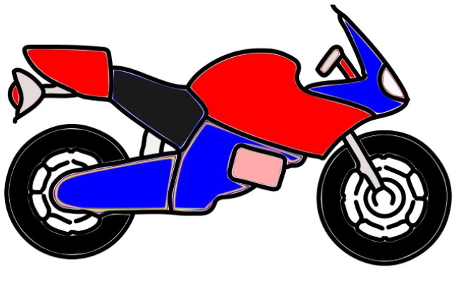 Motorrad zeichnen für Kinder mit Bleistift Schritt für Schritt