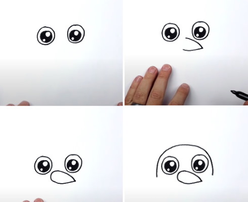 Zeichentrickfiguren zum Skizzieren mit Bleistift in einem Skizzenbuch, im Stil von Mirbie, Anime
