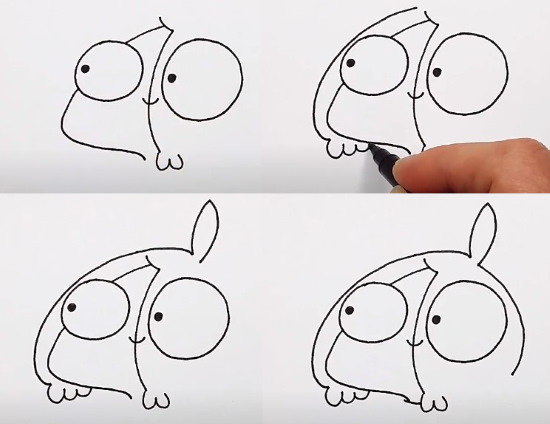 Zeichentrickfiguren zum Skizzieren mit Bleistift in einem Skizzenbuch, im Stil von Mirbie, Anime