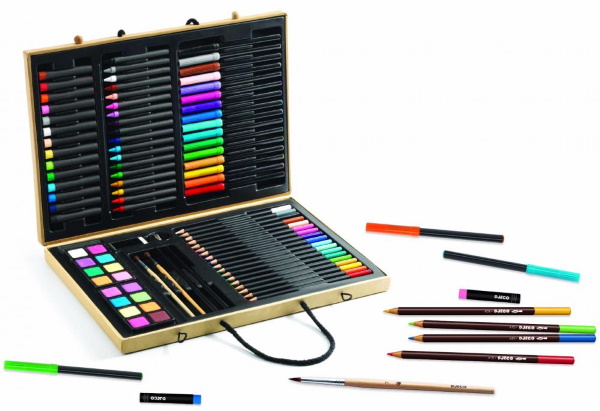 Kit da disegno per bambini in valigia
