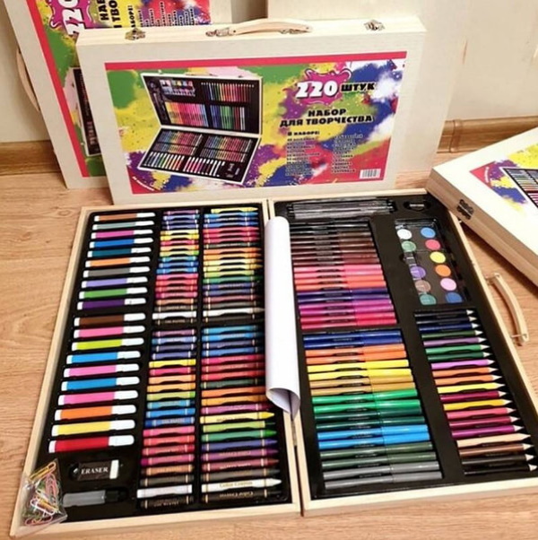 Kit da disegno per bambini in valigia