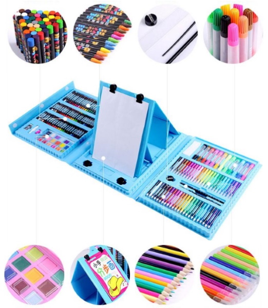 Kit da disegno per bambini in valigia