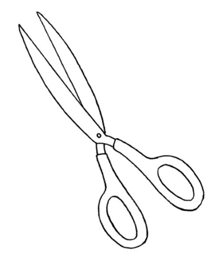 Forbici - disegno passo dopo passo per bambini con matita