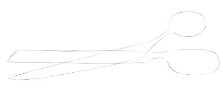 Forbici - disegno passo dopo passo per bambini con matita
