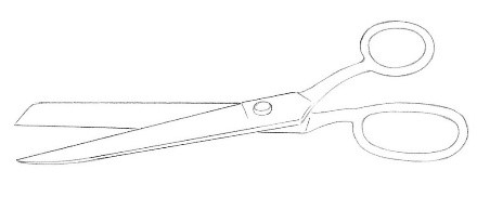 Forbici - disegno passo dopo passo per bambini con matita