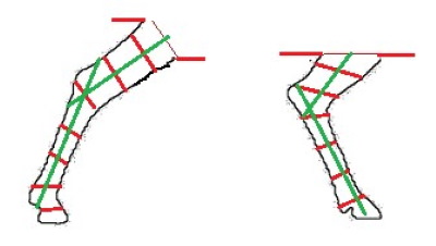 DIY-Hirsch aus Draht und Girlande. Skizze, Diagramm