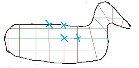 DIY-Hirsch aus Draht und Girlande. Skizze, Diagramm