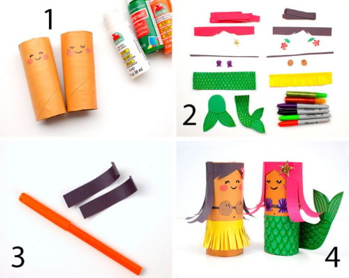 DIY Papierhandtuchrollen Basteln