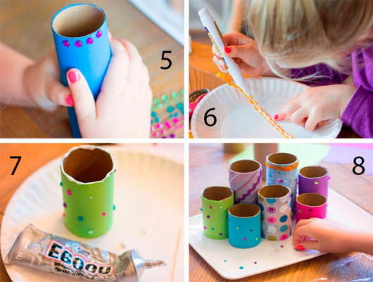 DIY Papierhandtuchrollen Basteln