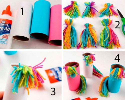 DIY Papierhandtuchrollen Basteln