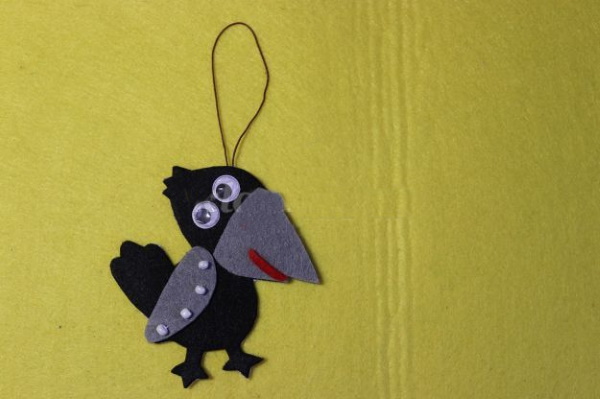 DIY-Filzvogel. Muster Schritt für Schritt, Vorlagen