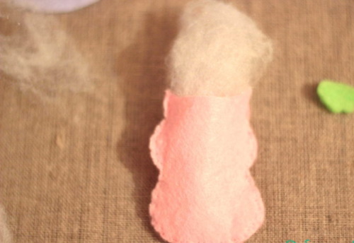 DIY-Filzvogel. Muster Schritt für Schritt, Vorlagen