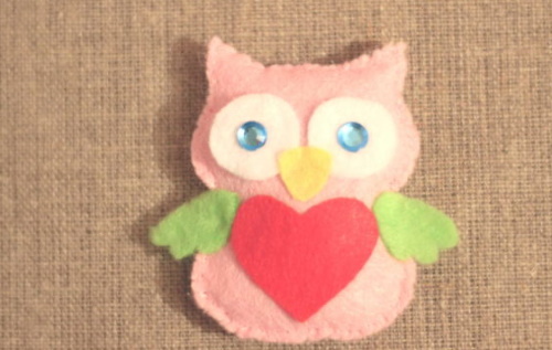 DIY-Filzvogel. Muster Schritt für Schritt, Vorlagen