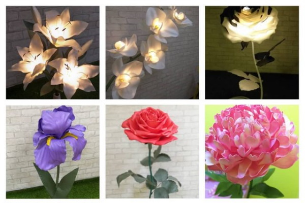 DIY Tischlampe aus Isolon auf einem Lampenschirm