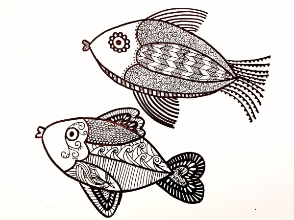 Zentangle-Muster für Anfänger Schritt für Schritt, Diagramme