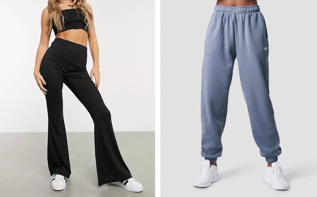Wie man Jeans modisch hochkrempelt, den Po freihält, breite Damen