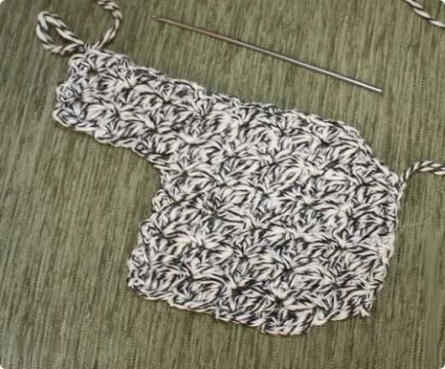 Gestrickte Hausschuhe mit Filzsohle für Anfänger. Schema