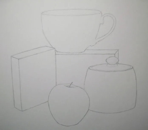 Dekorative Stillleben in verschiedenen Stilen, ungewöhnliche Gouache, Grafiken, schwarz und weiß