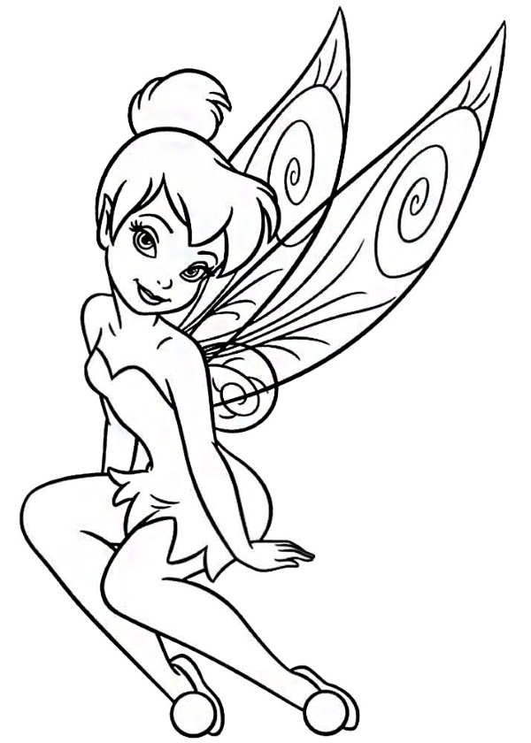 Fee Tinkerbell. Fotos, Bilder zum Ausmalen
