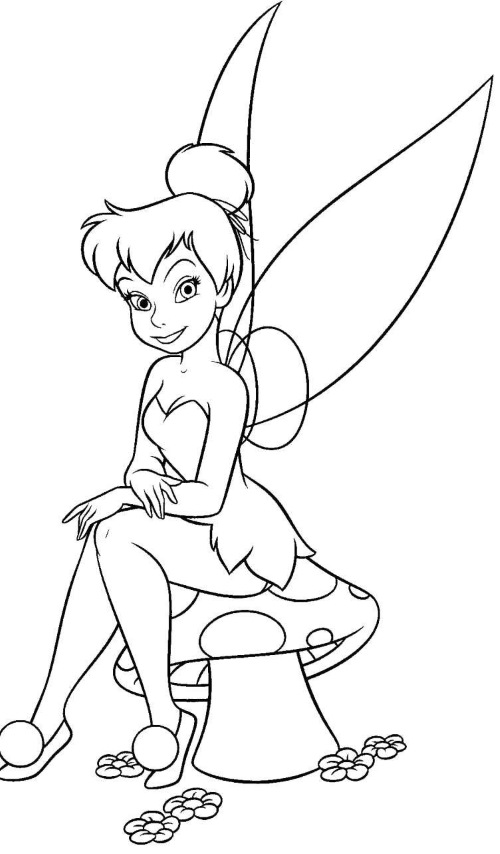 Fee Tinkerbell. Fotos, Bilder zum Ausmalen