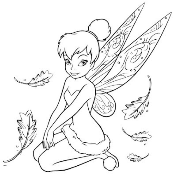 Fee Tinkerbell. Fotos, Bilder zum Ausmalen