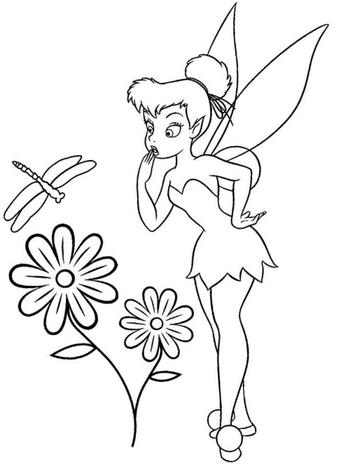 Fee Tinkerbell. Fotos, Bilder zum Ausmalen
