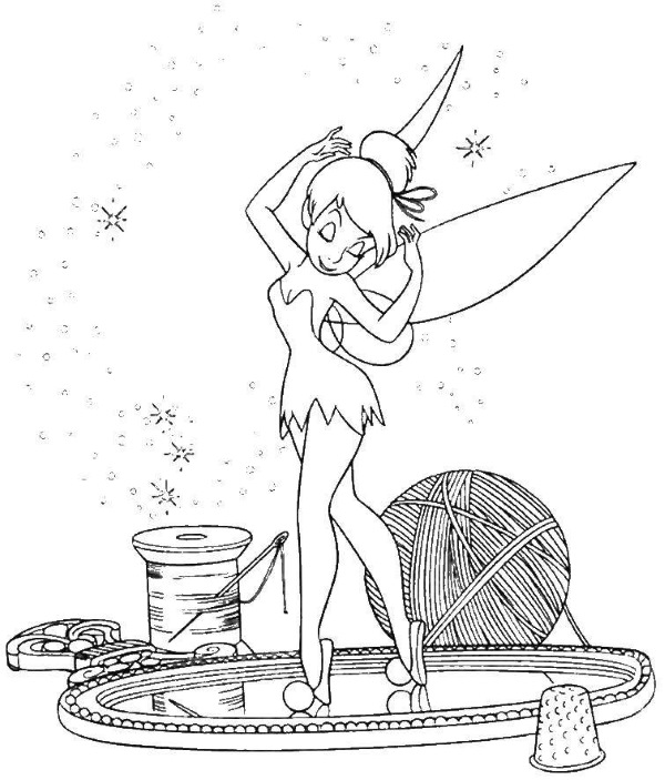 Fee Tinkerbell. Fotos, Bilder zum Ausmalen
