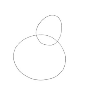 Birnenzeichnung für Kinder mit Bleistift, Färbung