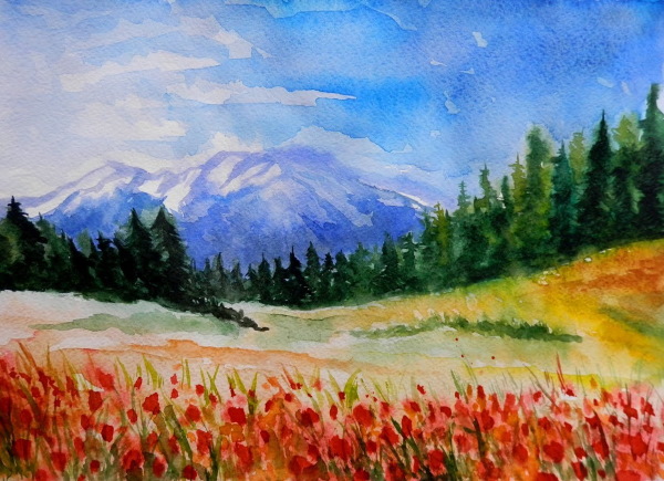 Einfache, schlichte und schöne Zeichenideen für Aquarellskizzenbücher