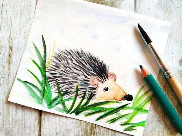 Einfache, schlichte und schöne Zeichenideen für Aquarellskizzenbücher