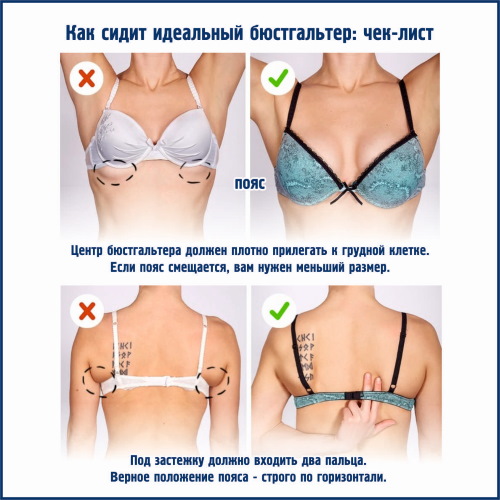 So messen Sie den Brustumfang oberhalb und unterhalb der Brust. Maße