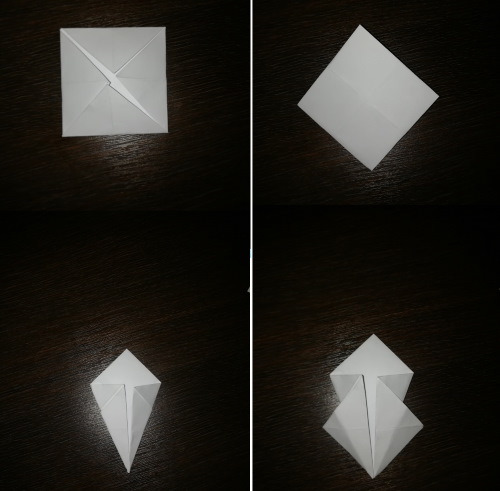 So falten Sie Papier für eine Schneeflocke. Schritt-für-Schritt-Anleitung